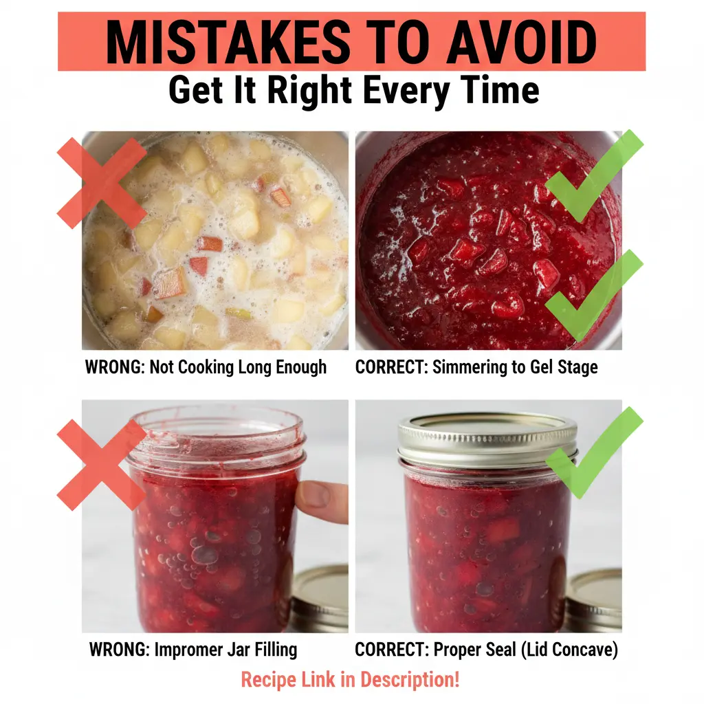 strawberry rhubarb jam recipe common mistakes