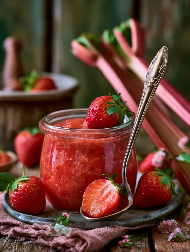 strawberry rhubarb jam recipe recipeCard1