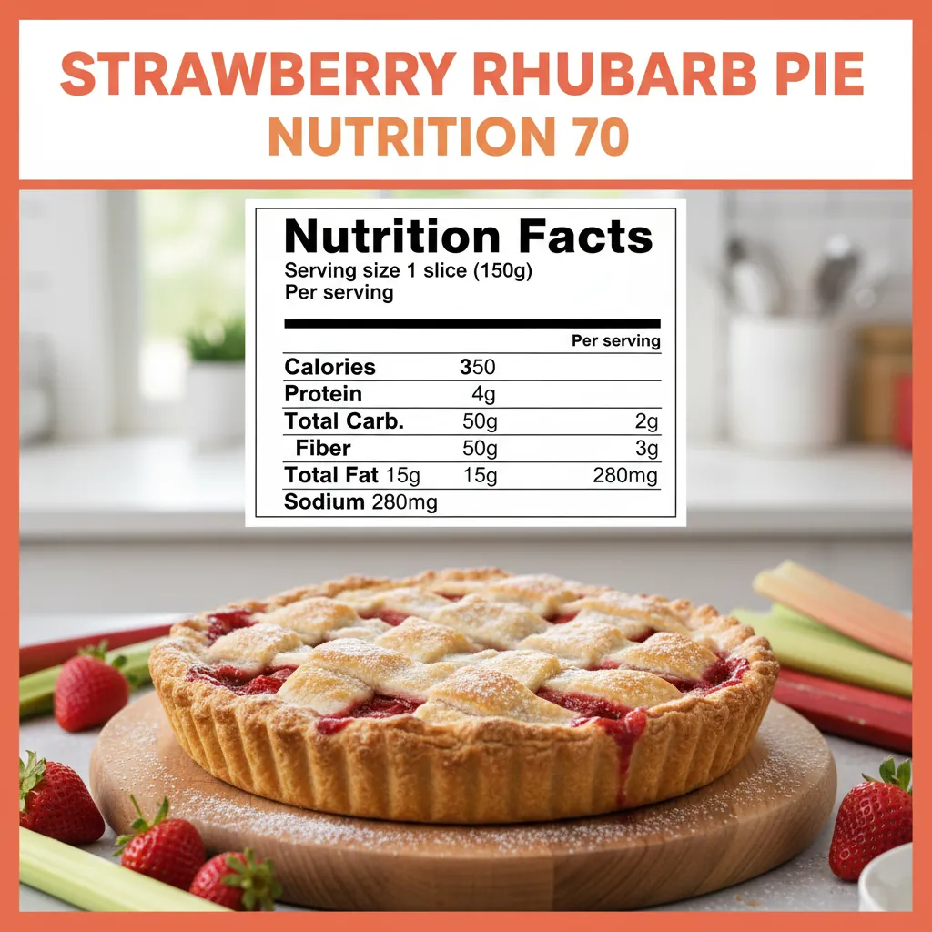 strawberry rhubarb pie recipe nutritional information