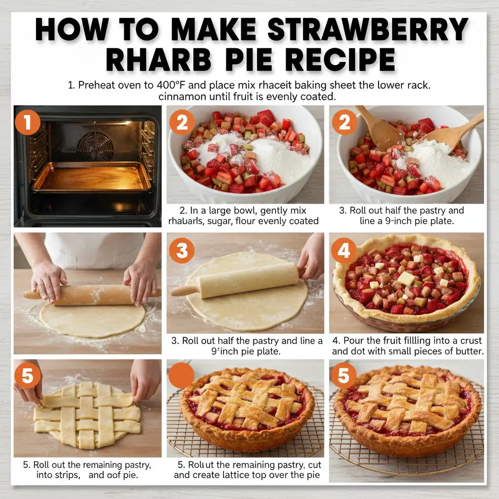 How to make strawberry rhubarb pie recipe