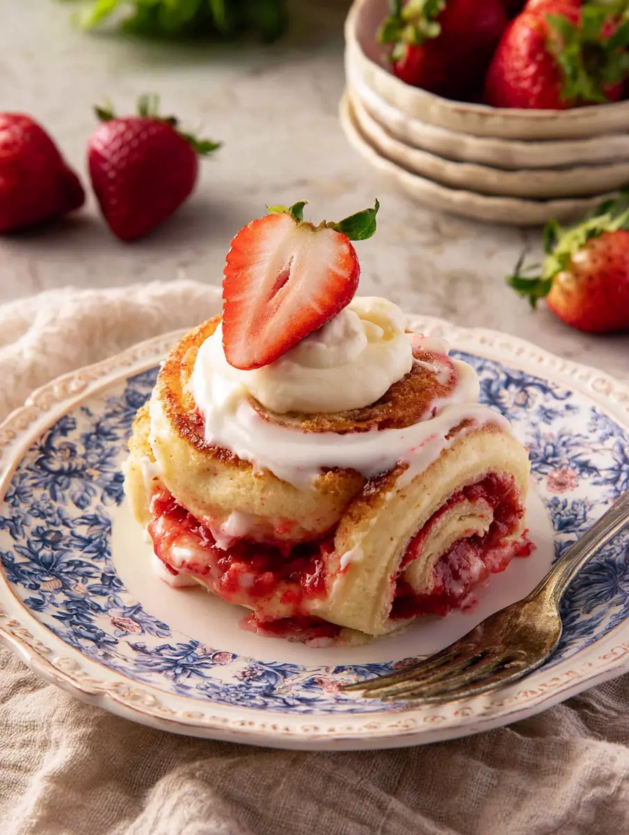 strawberry rolls recipe featured