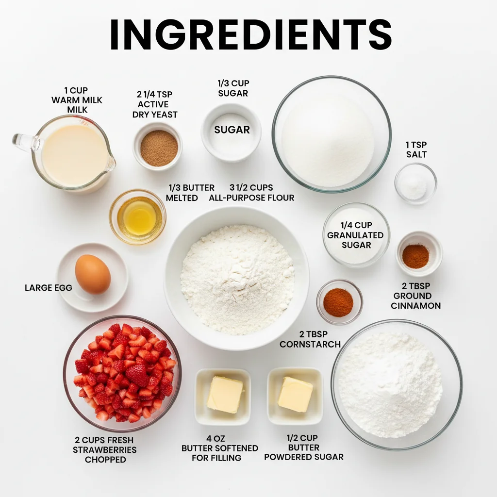 strawberry rolls recipe ingredients