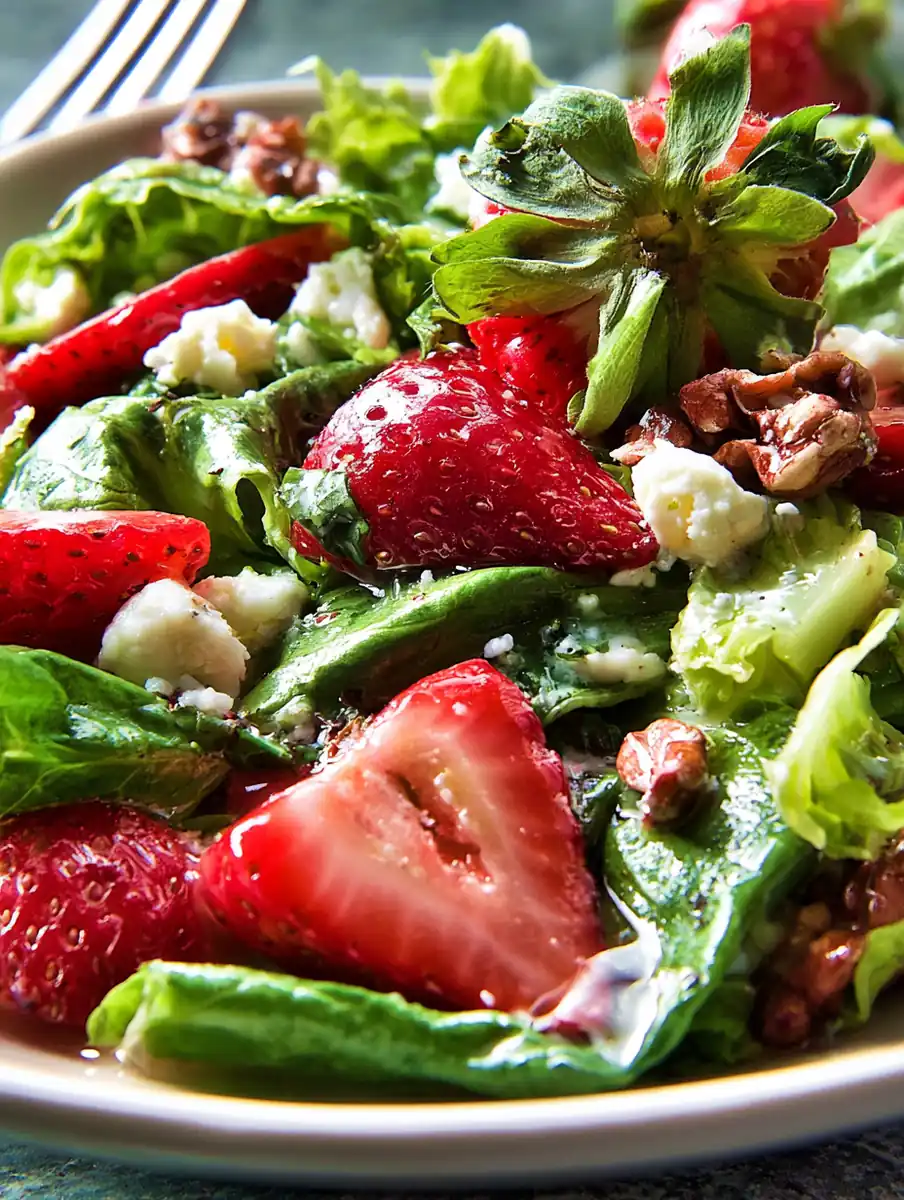 Why you'll love strawberry romaine feta salad recipe