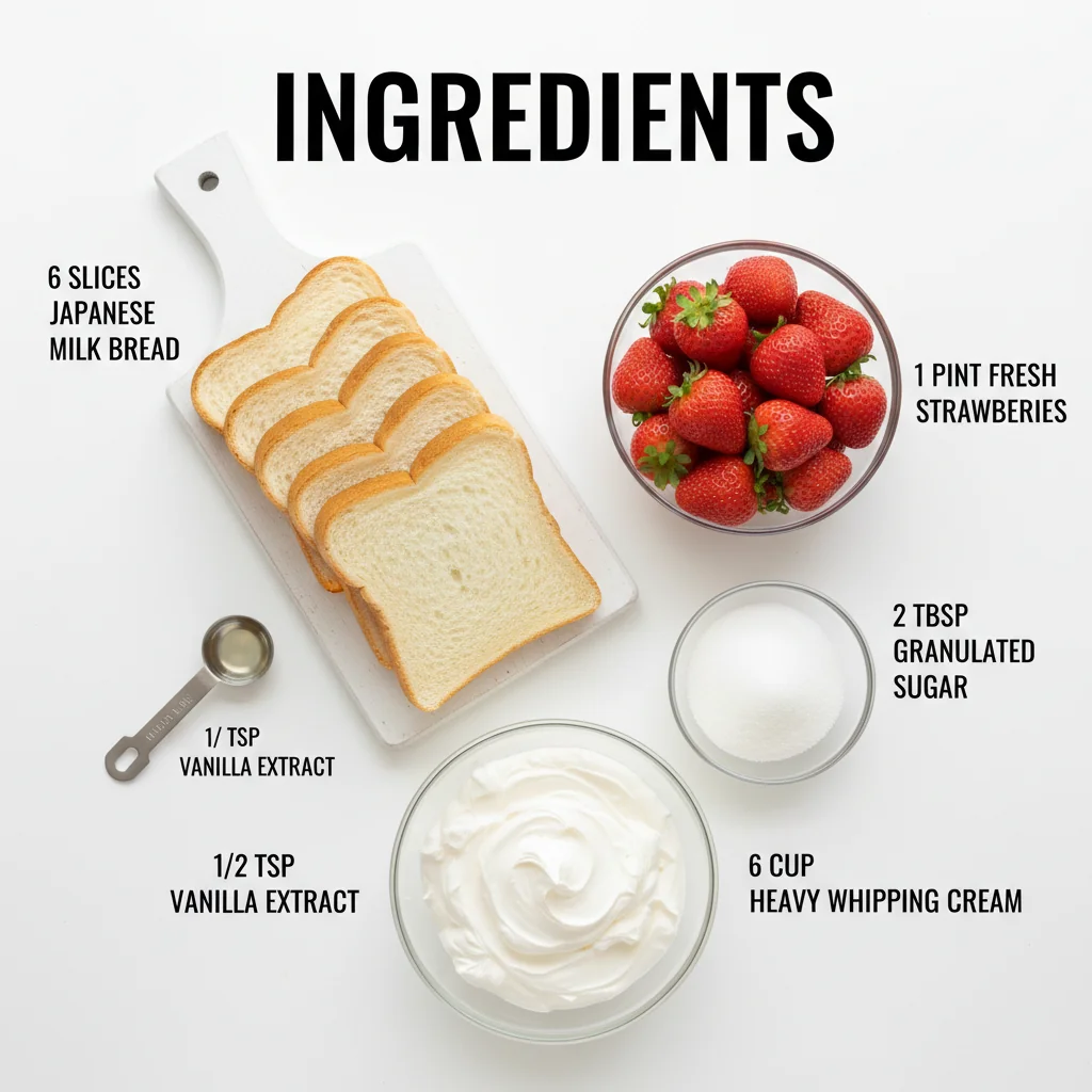 strawberry sando recipe ingredients