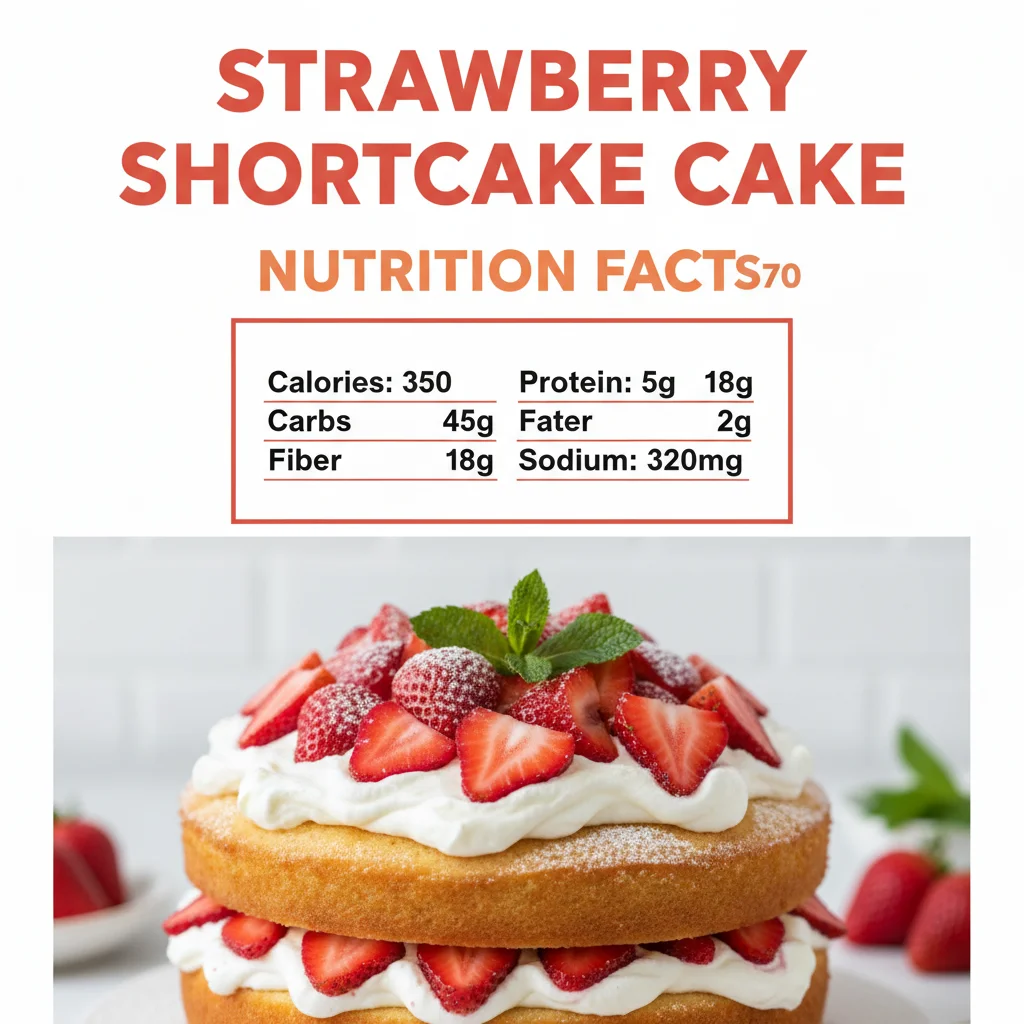 strawberry shortcake cake recipe nutritional information