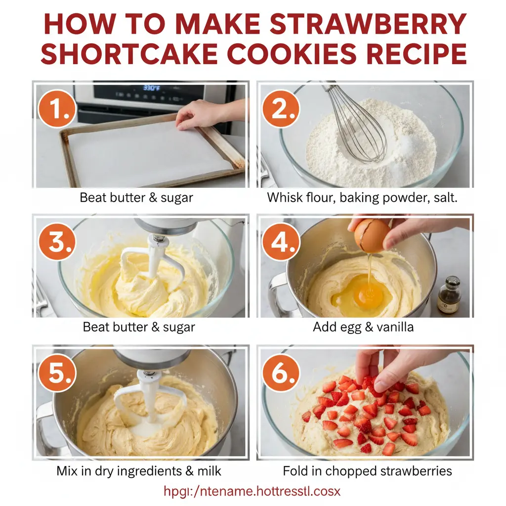 How to make strawberry shortcake cookies recipe