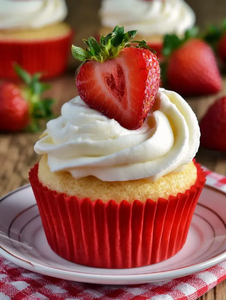 strawberry shortcake cupcakes recipe recipeCard1