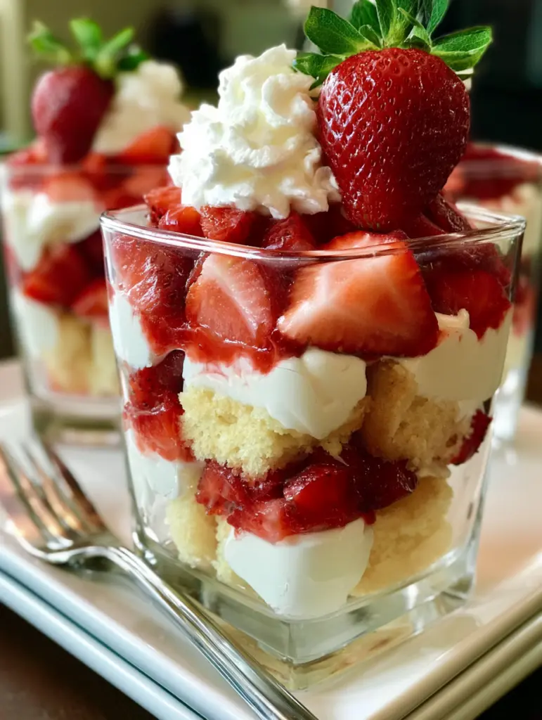 strawberry shortcake trifles recipe recipeCard1