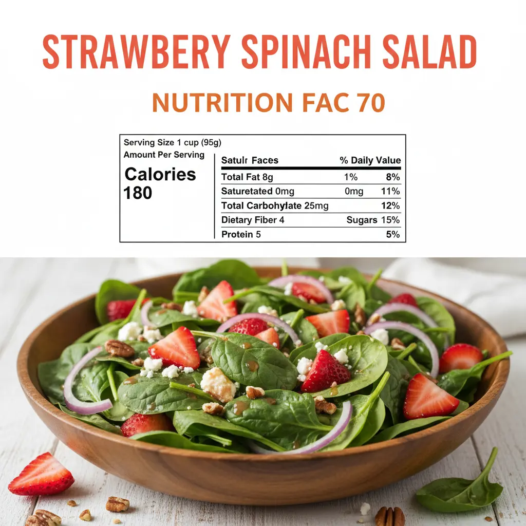 strawberry spinach salad nutritional information