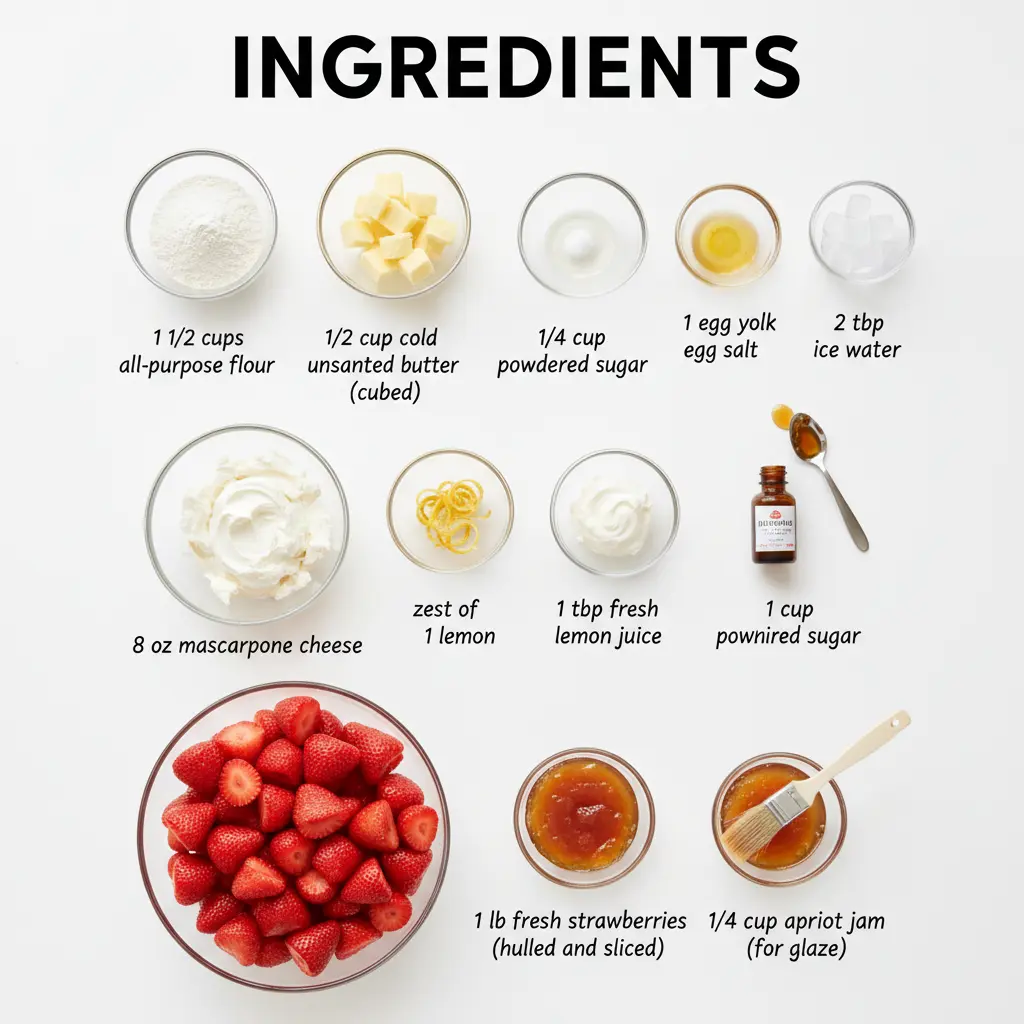 strawberry tart recipe ingredients