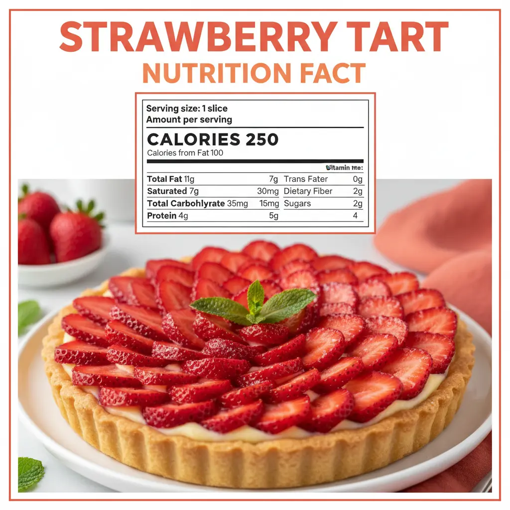 strawberry tart recipe nutritional information