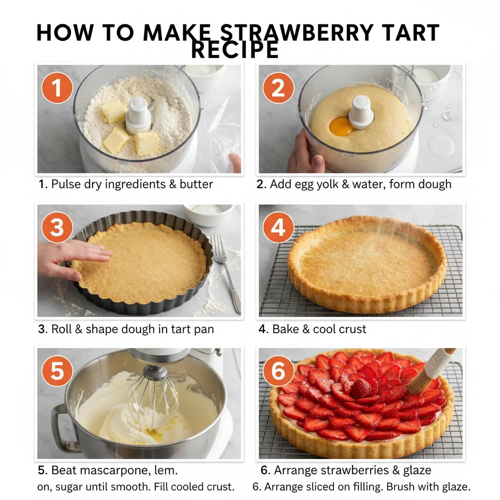 How to make strawberry tart recipe