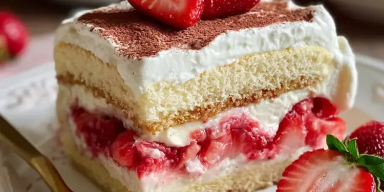 strawberry tiramisu recipe featured