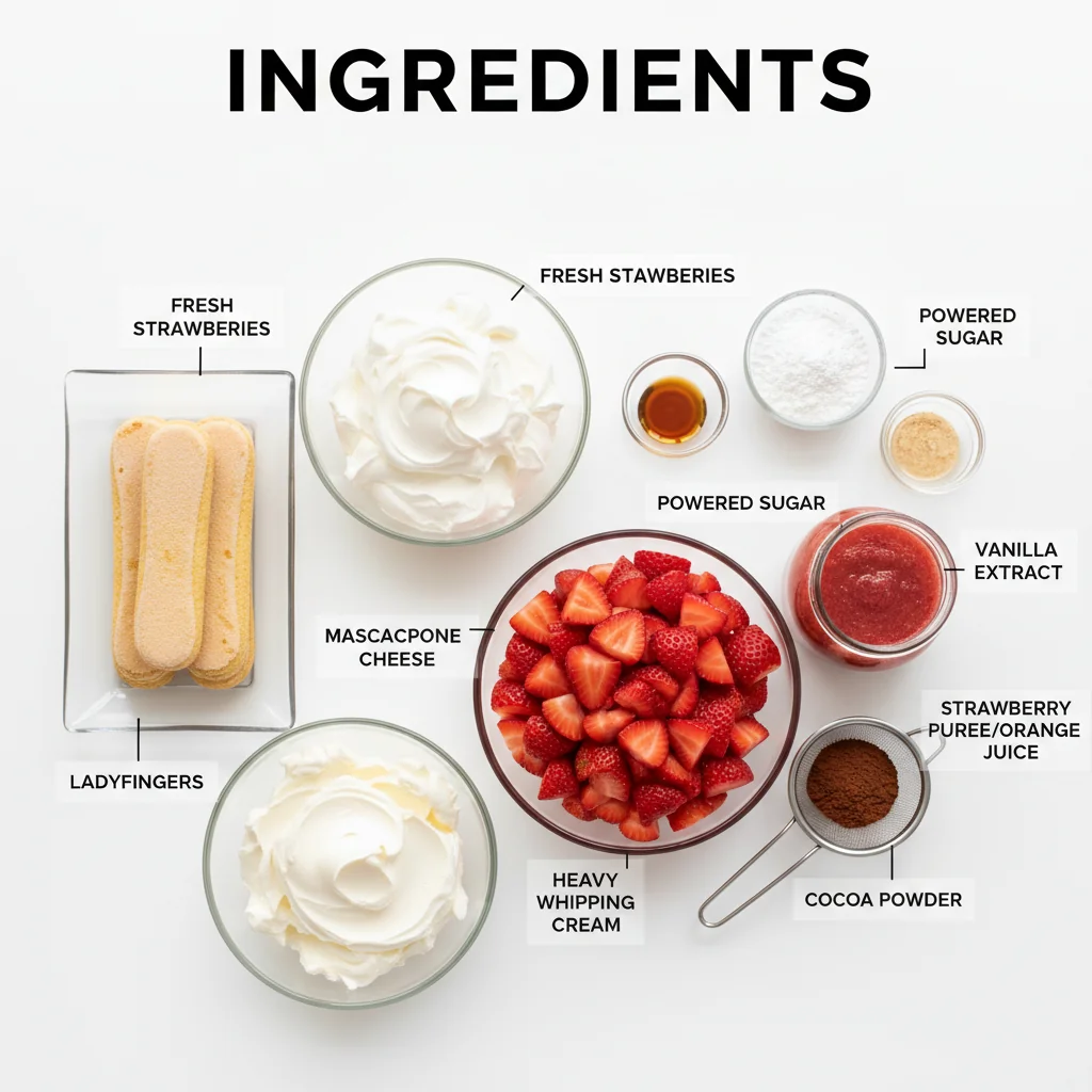 strawberry tiramisu recipe ingredients