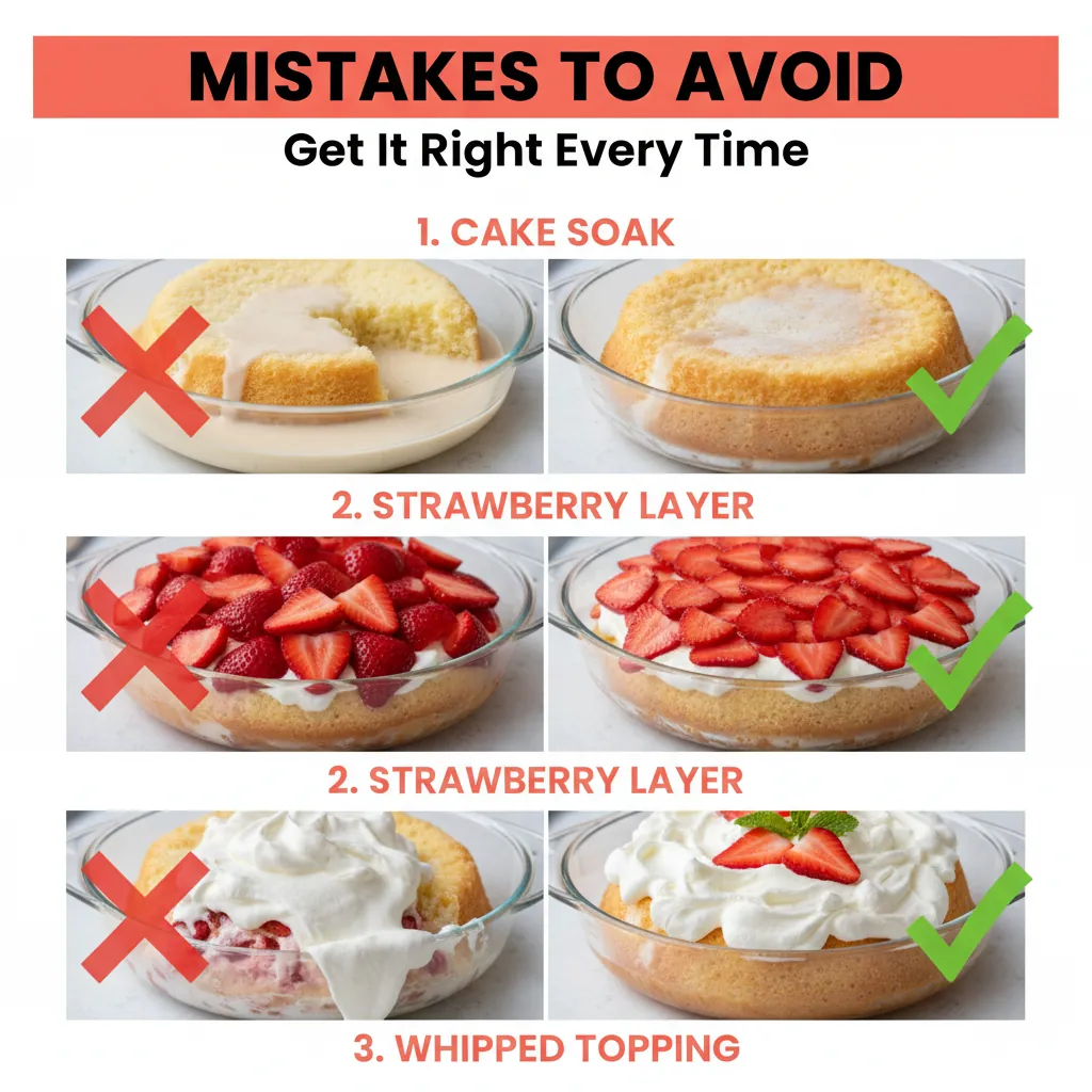 strawberry tres leches cake recipe common mistakes