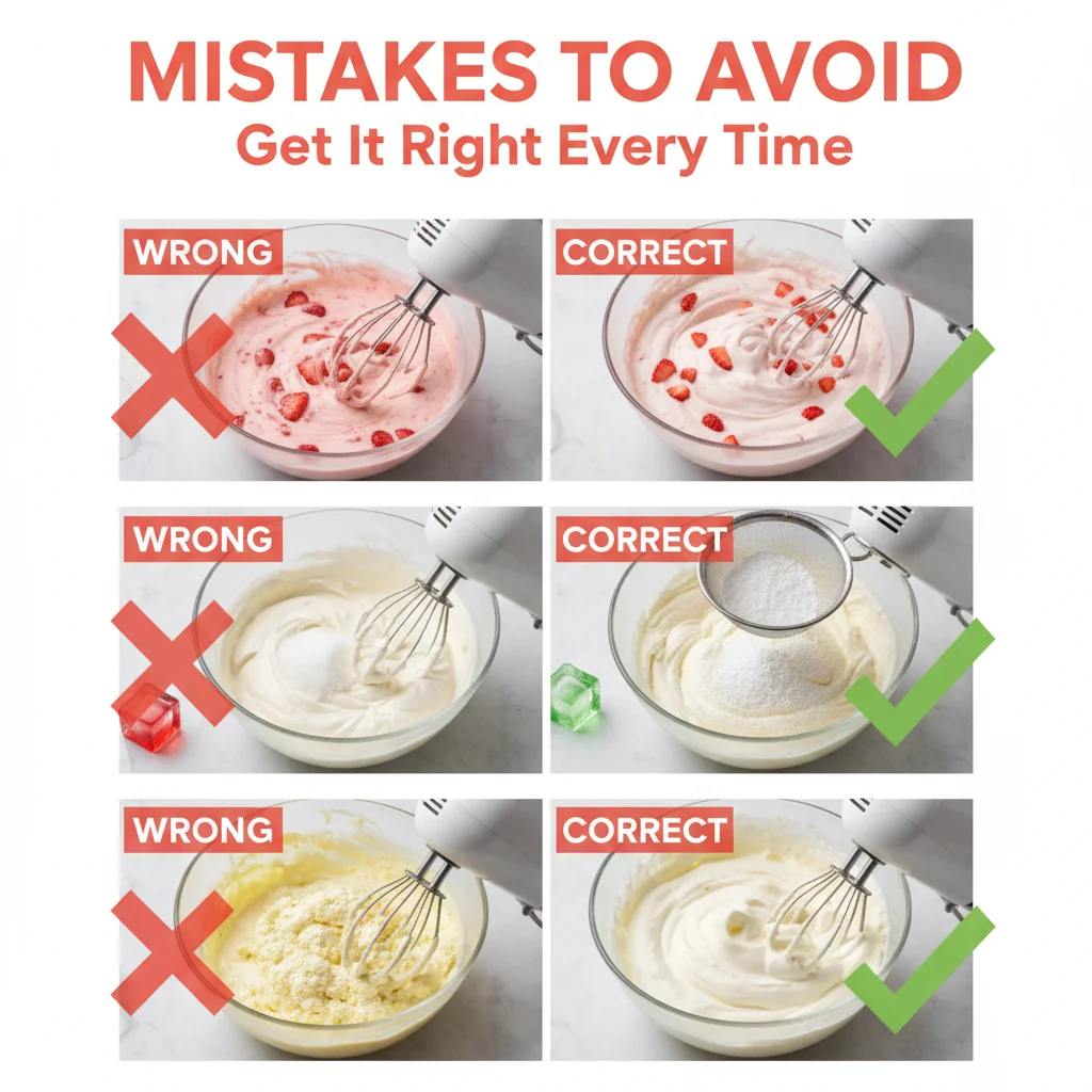strawberry whipped cream recipe common mistakes