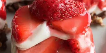 strawberry yogurt clusters recipe featured