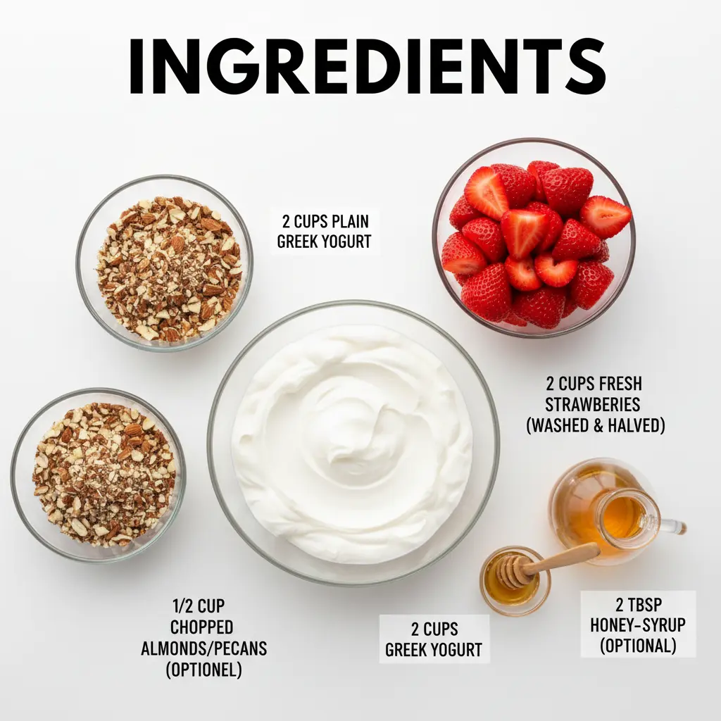 strawberry yogurt clusters recipe ingredients