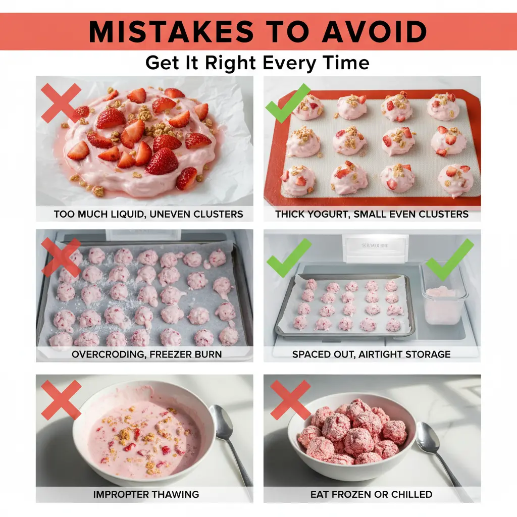 strawberry yogurt clusters recipe common mistakes