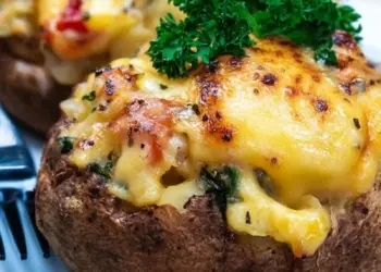 stuffed baked potatoes recipe featured