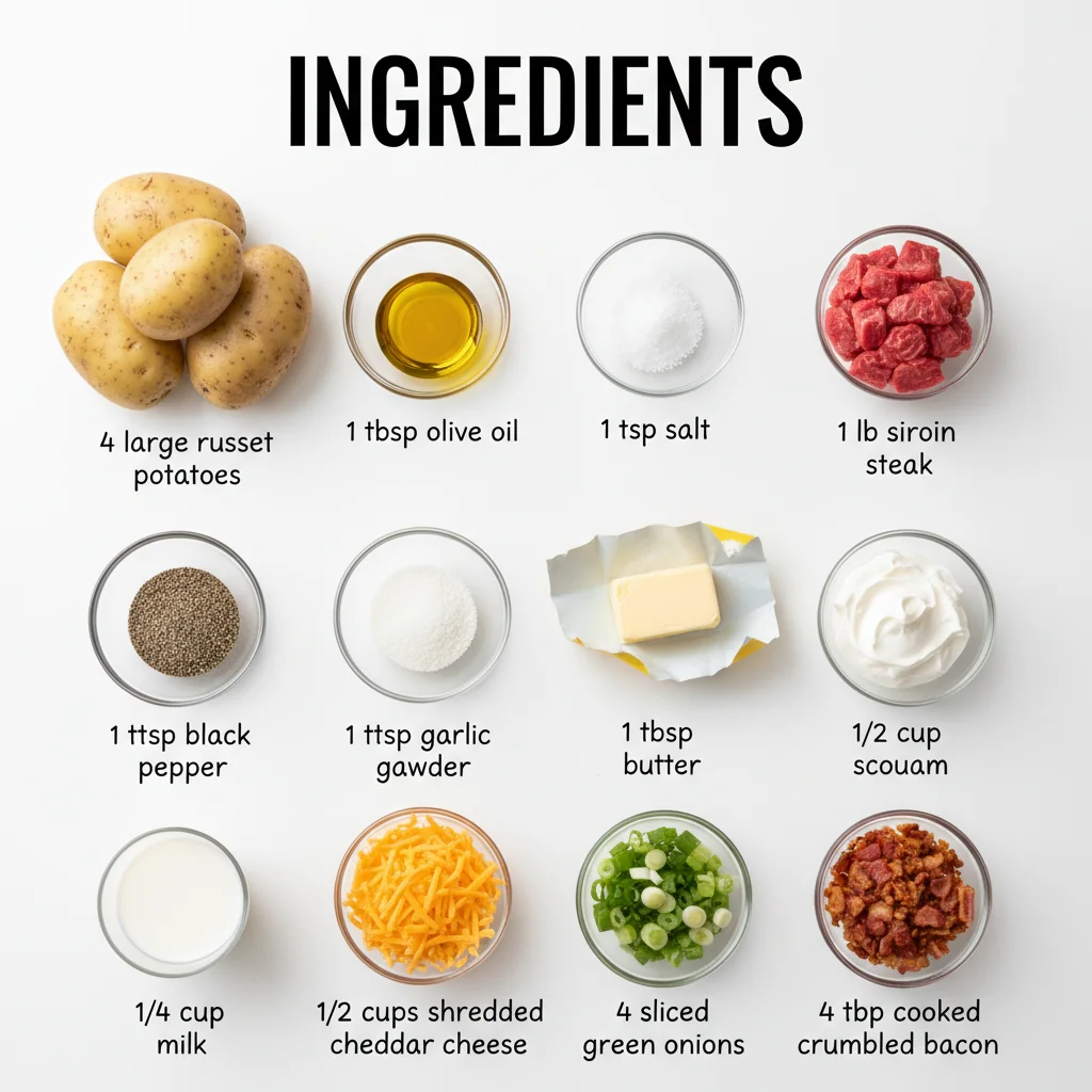 stuffed baked potatoes recipe ingredients