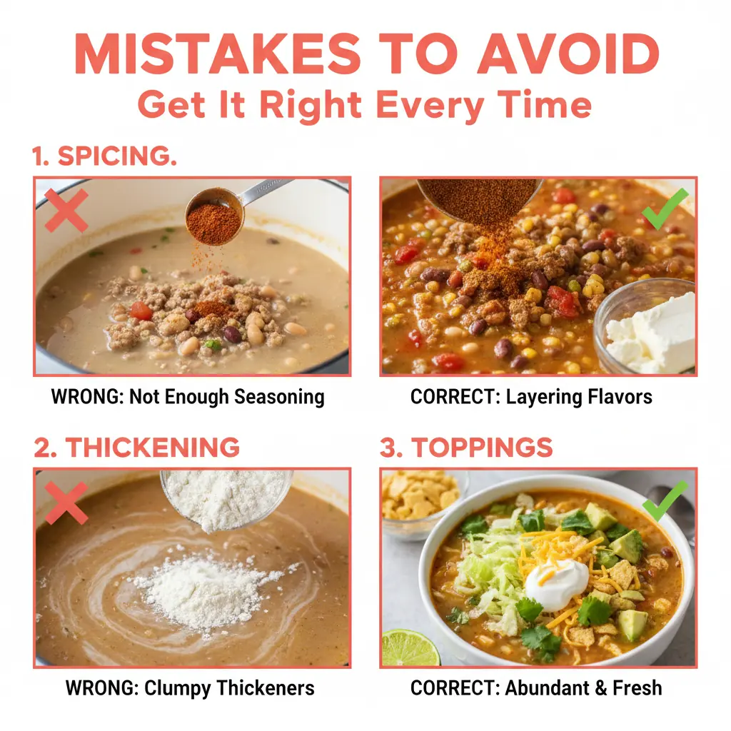 taco soup recipe common mistakes