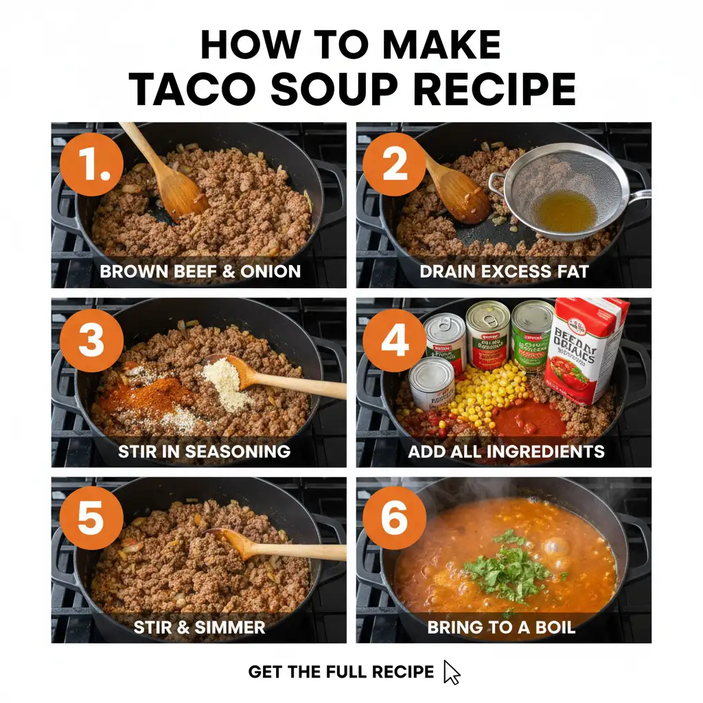 How to make taco soup recipe