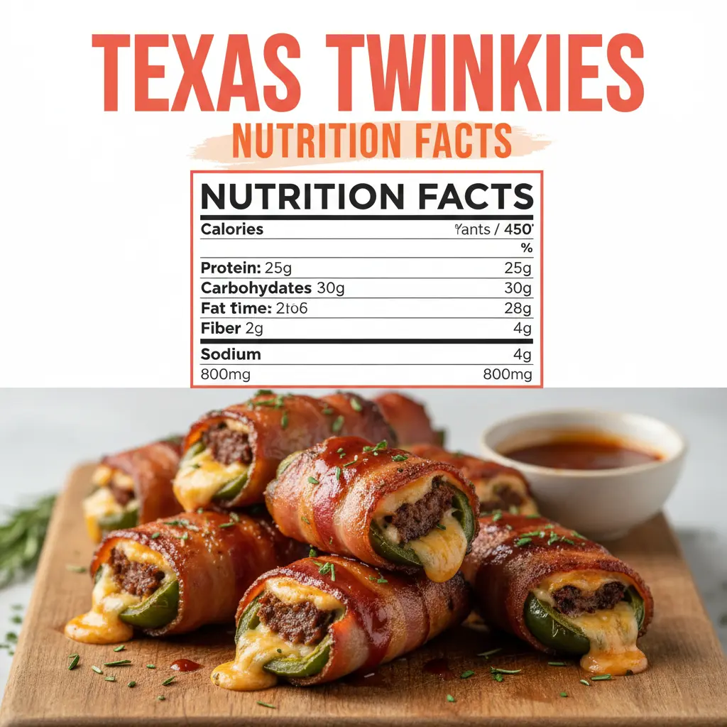 texas twinkies recipe nutritional information