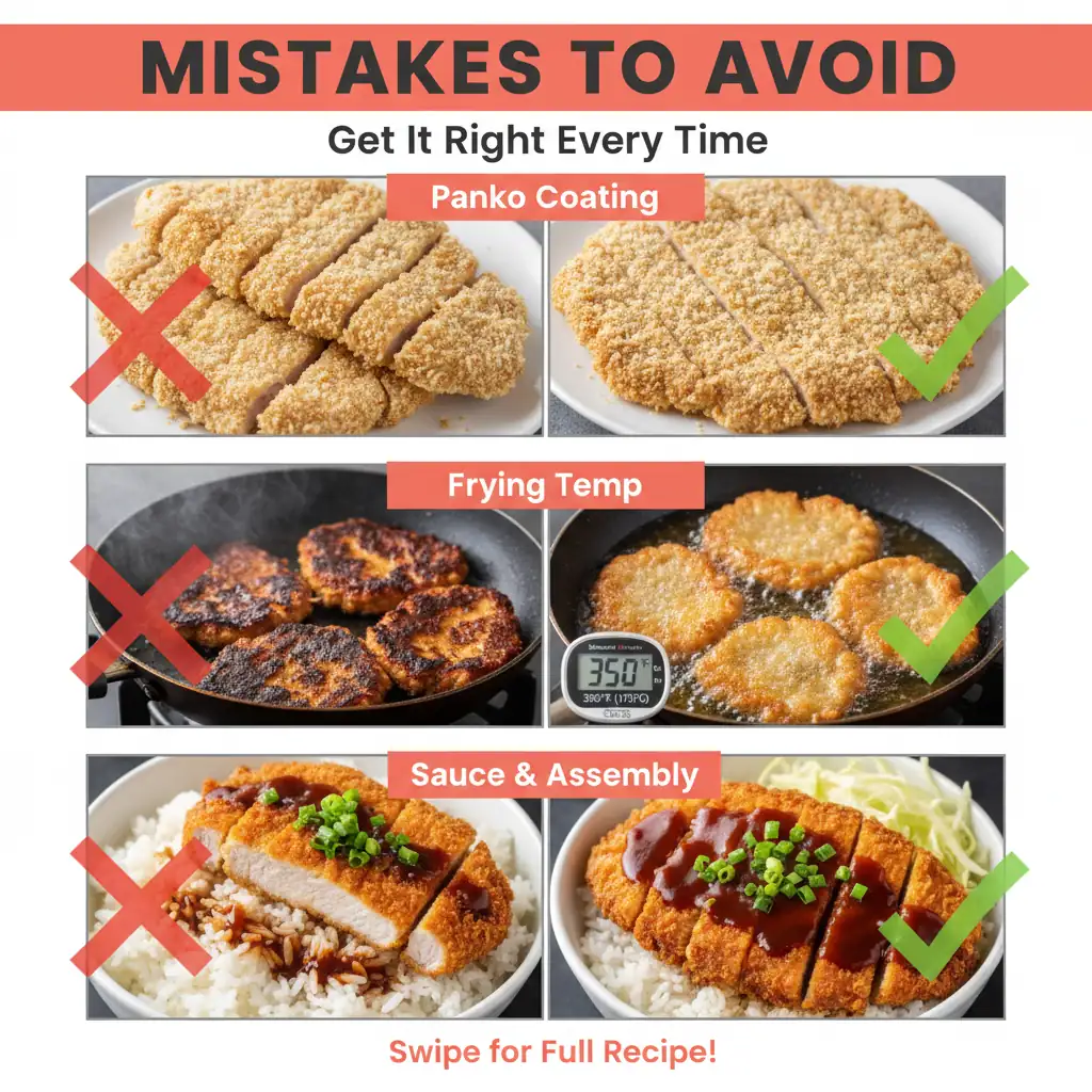 tonkatsu rice bowl recipe common mistakes
