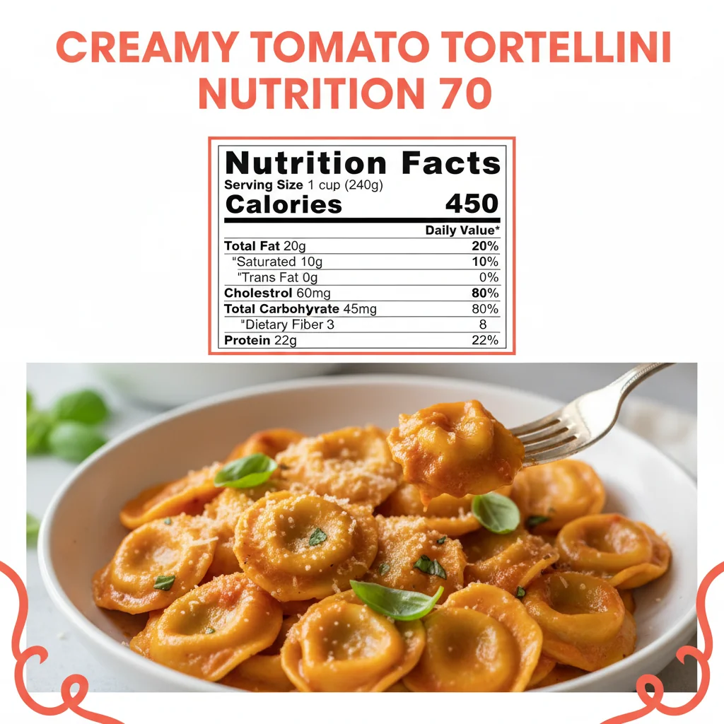 tortellini recipe nutritional information