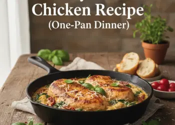 tuscan chicken recipe featured