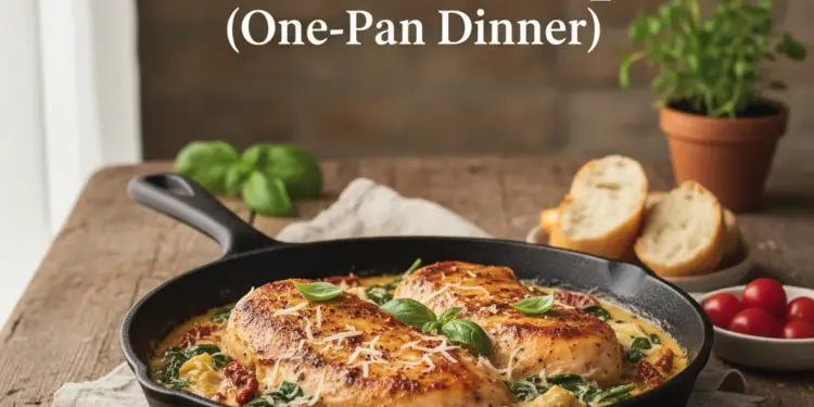 tuscan chicken recipe featured
