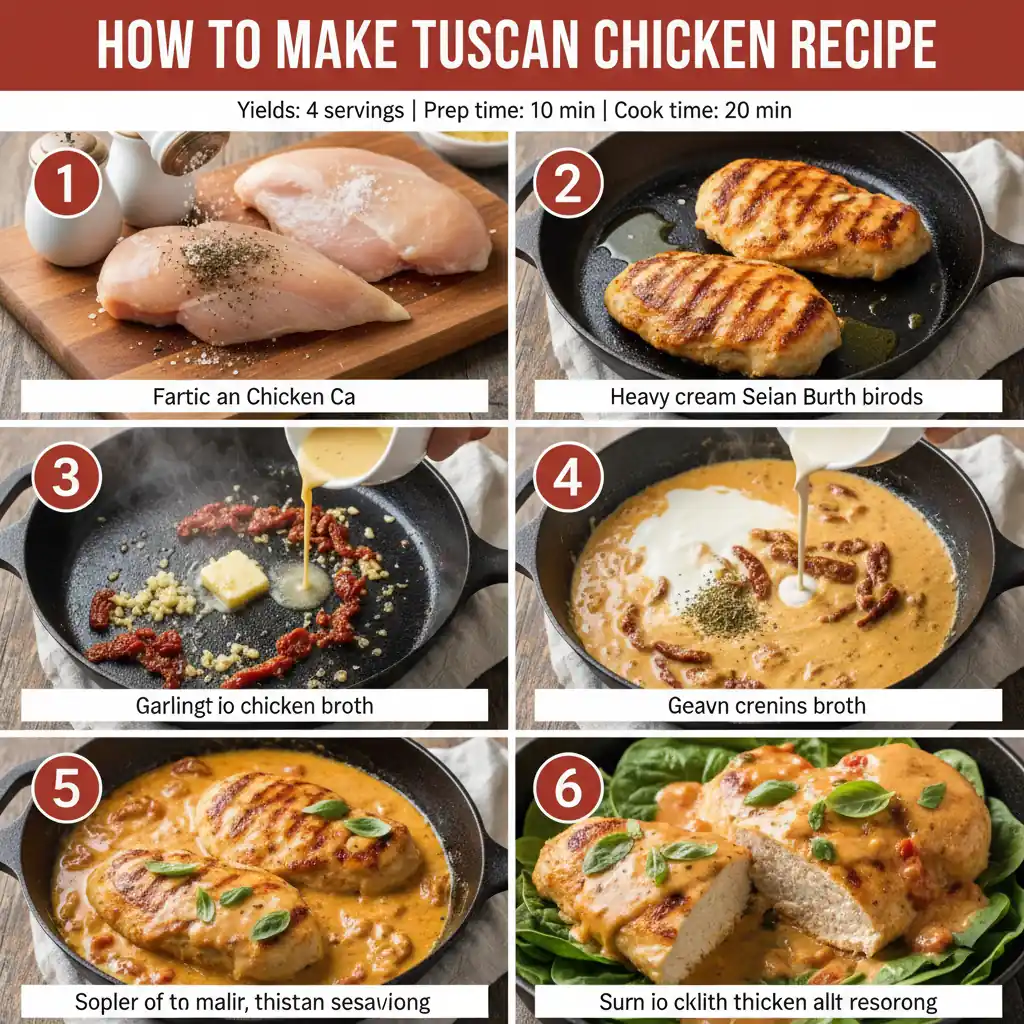 How to make tuscan chicken recipe