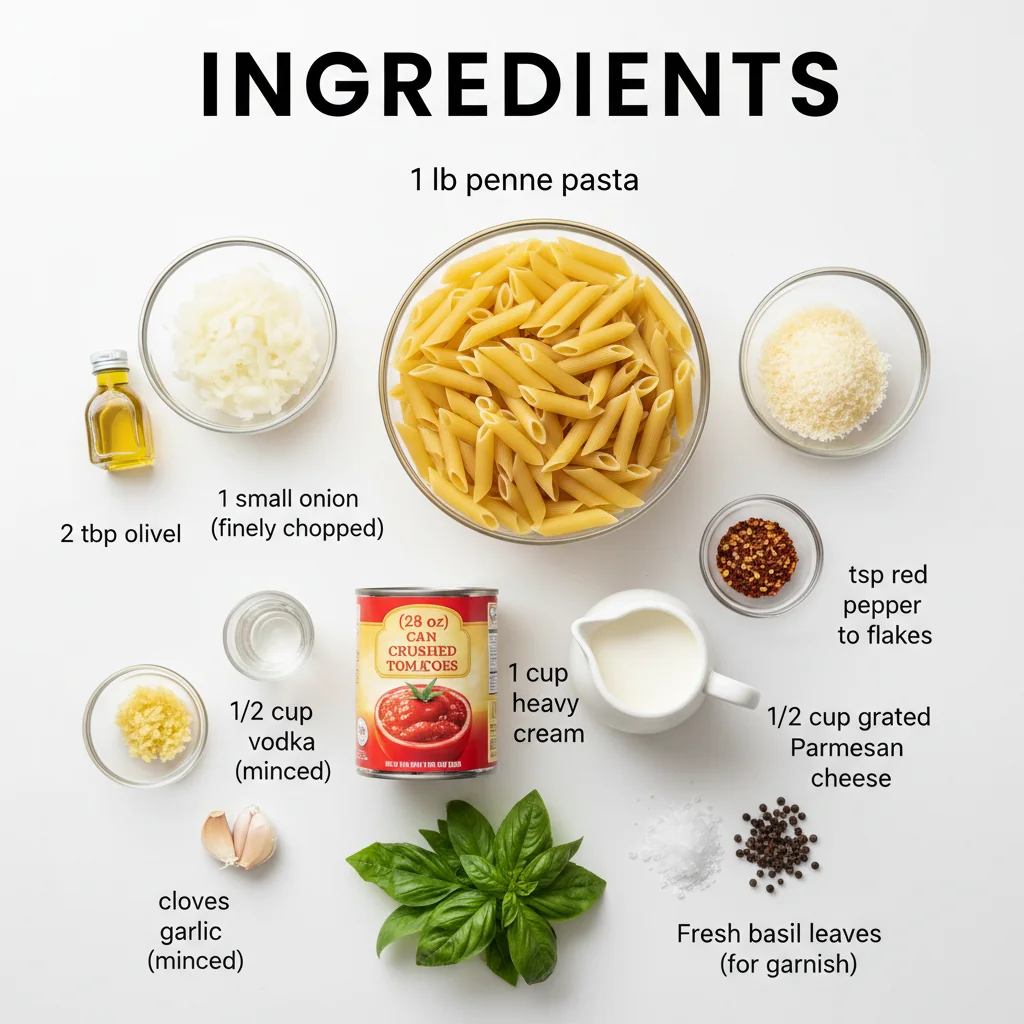 vodka pasta recipe ingredients