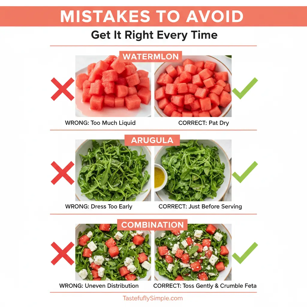watermelon arugula salad common mistakes