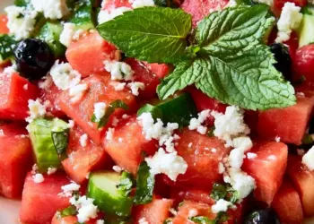 watermelon feta salad featured