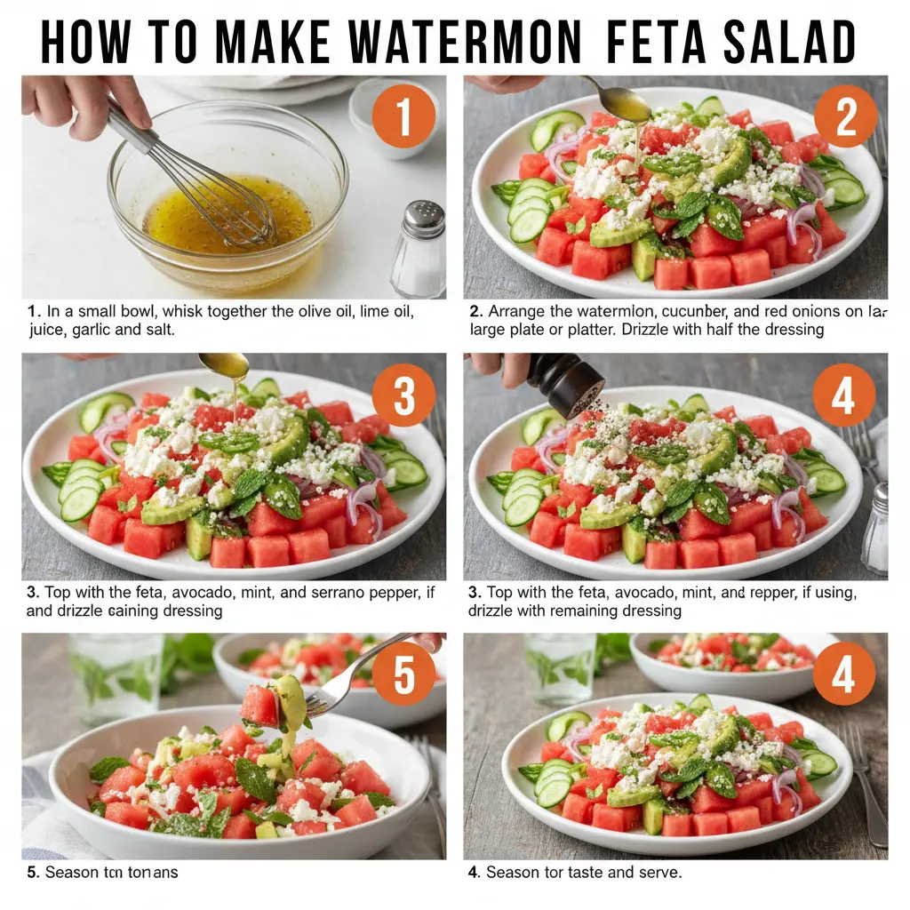 How to make watermelon feta salad