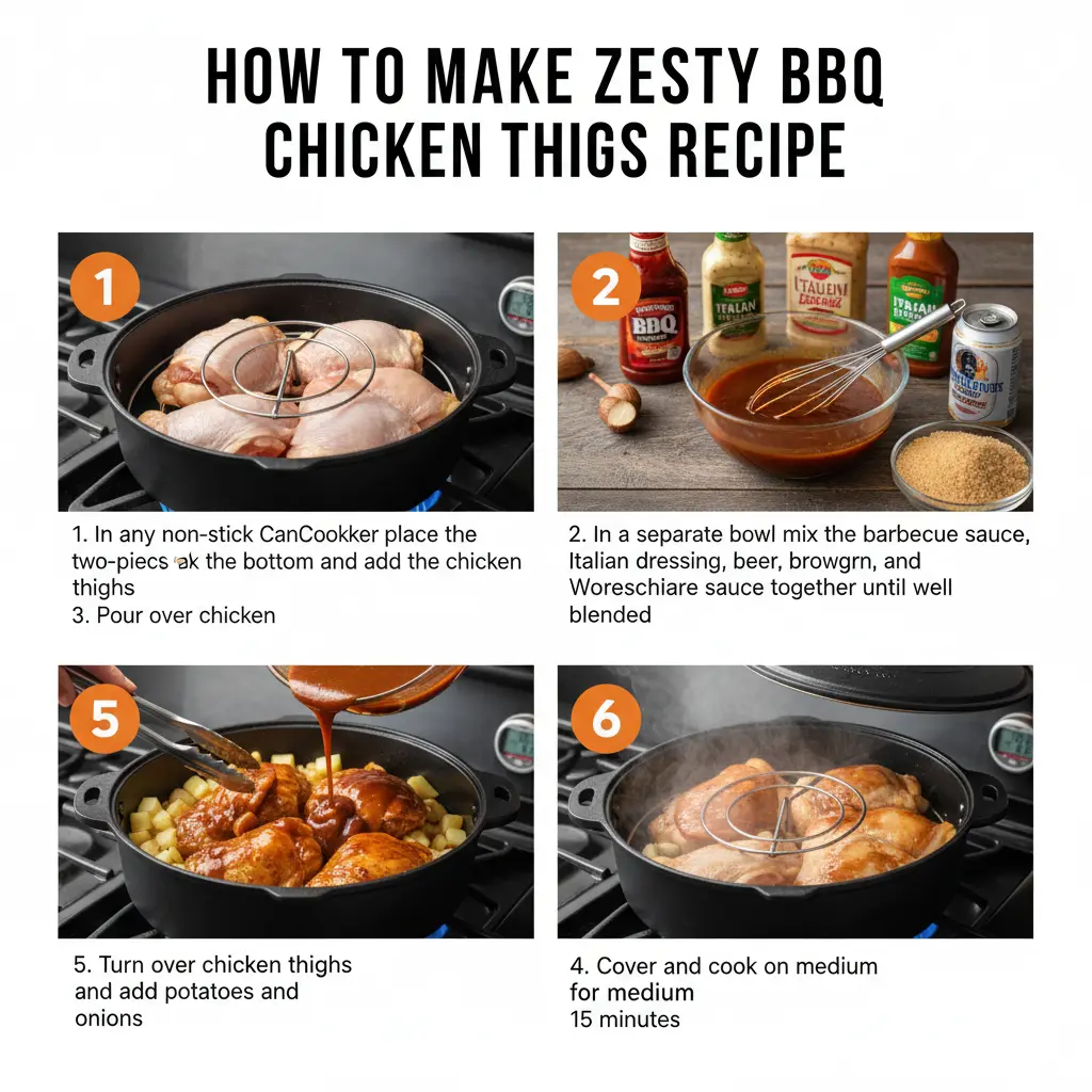 How to make zesty BBQ chicken thighs recipe